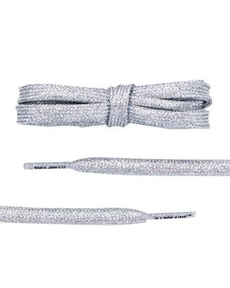 Lacci da scarpe con glitter argento - Golden Goose
