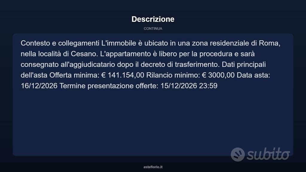 Appartamento – Roma, Cesano, Municipio Roma XV - Vista 4