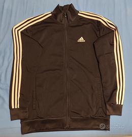 Felpa nera Adidas con cerniera
