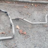 Scarico doppio diretto con terminale akrapovic