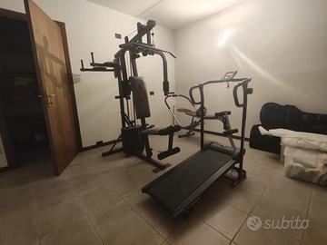 Palestra multifunzione + tapis roulant e panca