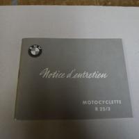LIBRETTO DI USO E MANUTENZIONE MOTO BMW R25 3