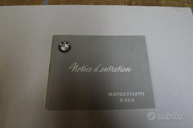 LIBRETTO DI USO E MANUTENZIONE MOTO BMW R25 3