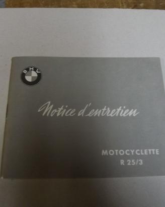 LIBRETTO DI USO E MANUTENZIONE MOTO BMW R25 3