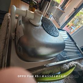 Lavabo per top cucina inox con scarico,