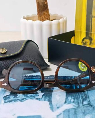 MOSCOT 49 Trasparenti Neri Nuovi Completi