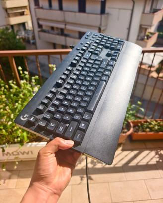 Tastiera Gaming Logitech G213 con poggiapolsi