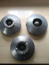 3 portacenere in acciaio industriale