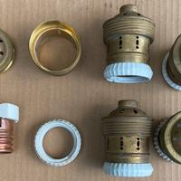 Portalampada io ottone e ceramica E40