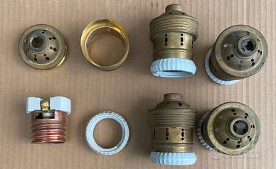 Portalampada io ottone e ceramica E40