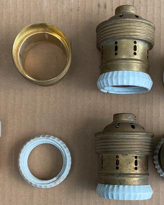 Portalampada io ottone e ceramica E40