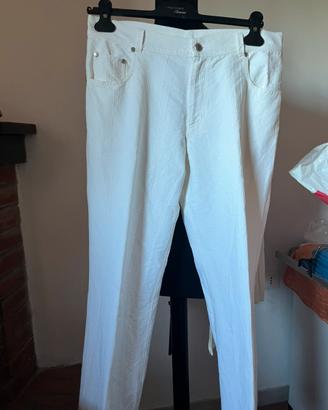 Pantaloni iceberg bianco/avorio tg 48