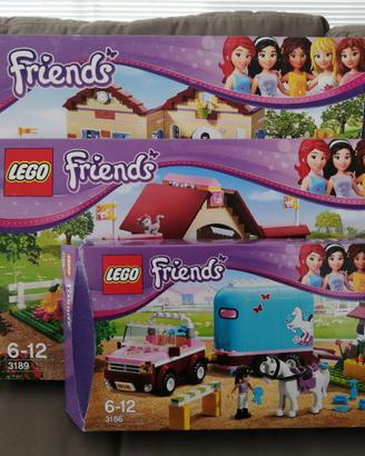 Lego Friends 3185-3186-3189 Equitazione (usati)