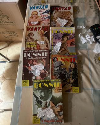 Otto 7 Fumetti VARTAN e BONNIE Tascabili (Anni 70