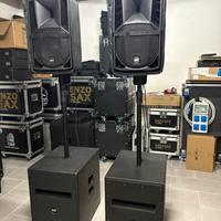 IMPIANTO AUDIO RCF 2 SUB+2 TESTE PERFETTE
