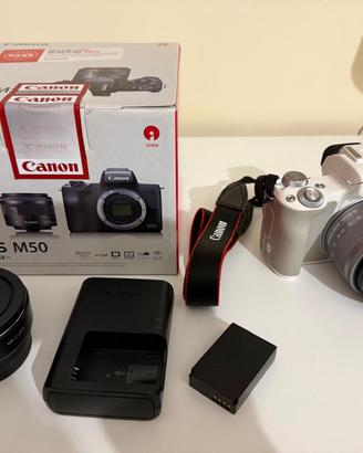 Canon EOS M50 + EF-M 15-45mm + anello EF EF-S