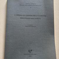 Gianfranco Contini bibliografia degli scritti