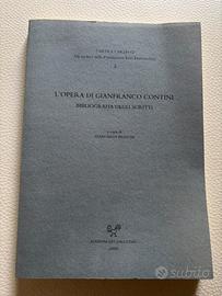 Gianfranco Contini bibliografia degli scritti