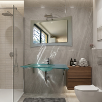 Lavabo in Cristallo Trasparente