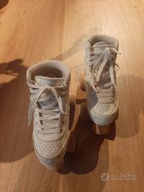 pattini a rotelle bianchi bambina