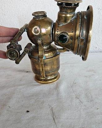 FANALINO FARO BICI VINTAGE CARBURO OTTONE NUMEROTO