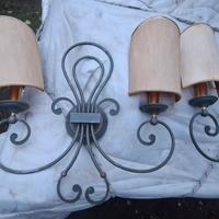 3 Applique in ferro battuto vintage