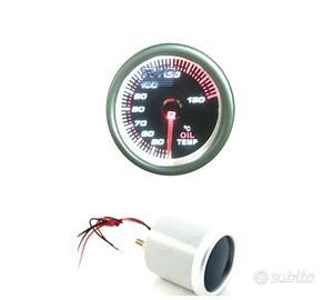 TERMOMETRO TEMPERATURA OLIO SFONDO NERO ILLUMINATO