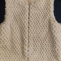 Pelliccia gilet bimba 8-10 anni
