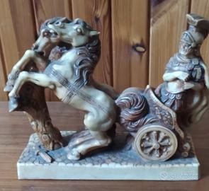 biga romana.orologio cavalli 