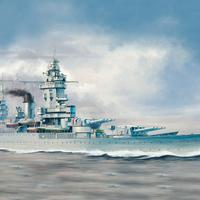 French Navy Strasbourg Battleship -HobbyBoss 86507