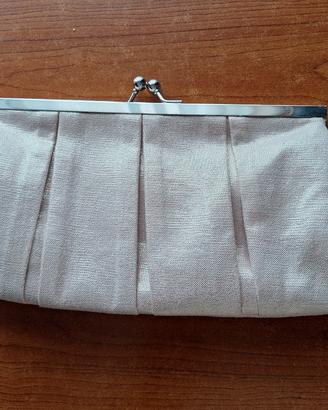 Borsa clutch / pochette rosa beige Bijou Brigitte