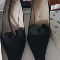 Scarpe décolleté punta lunga n.40 tacco alto