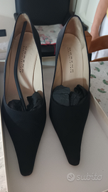 Scarpe décolleté punta lunga n.40 tacco alto