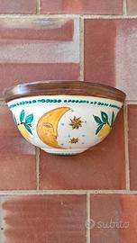 N°13 Gerle portalampada ceramica di Caltagirone