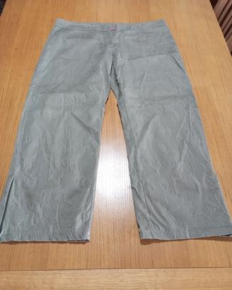 pantaloni Capri/pinocchietto damascati. Tg XL