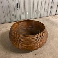 Cesto portaoggetti in vimini vintage  anni ’60/’70