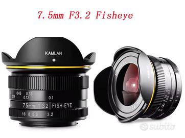 fish eye 7,5/3,2 - M4/3 per Panasonic Olympus