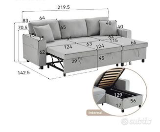 divani letto con isola