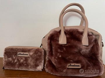 Borsa e portafoglio con pelliccia “Primadonna”