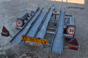 Carrello portamoto ellebi 3 posti