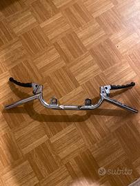 Manubrio guzzi lodola Cromato  completo di leve