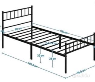 Struttura letto singolo