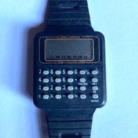 orologio vintage con calcolatrice concordia