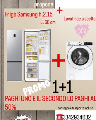 Promo  compri in frigo e la lavatrcie la paghi 50%