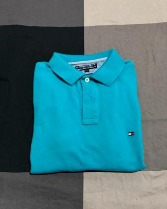Polo Tommy Hilfiger Azzurra/Turchese Taglia S