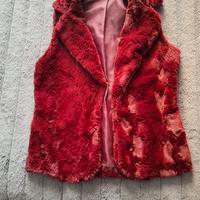 coprispalla senza maniche in lupin sintetico