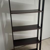 SCAFFALE IL LEGNO NERO A 5  RIPIANI