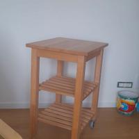 Carrello, scaffale in faggio Ikea