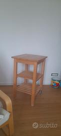 Carrello, scaffale in faggio Ikea