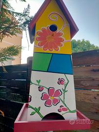 mangiatoia casetta per uccelli 